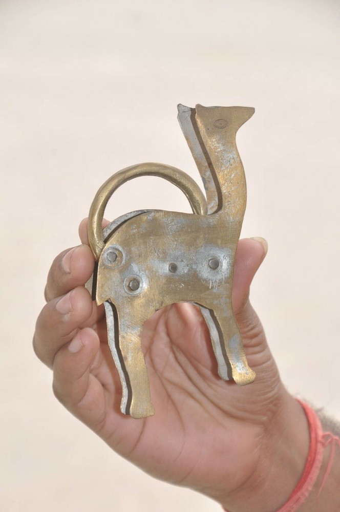 Brass Handcrafted Unique Camel Shape Padlock