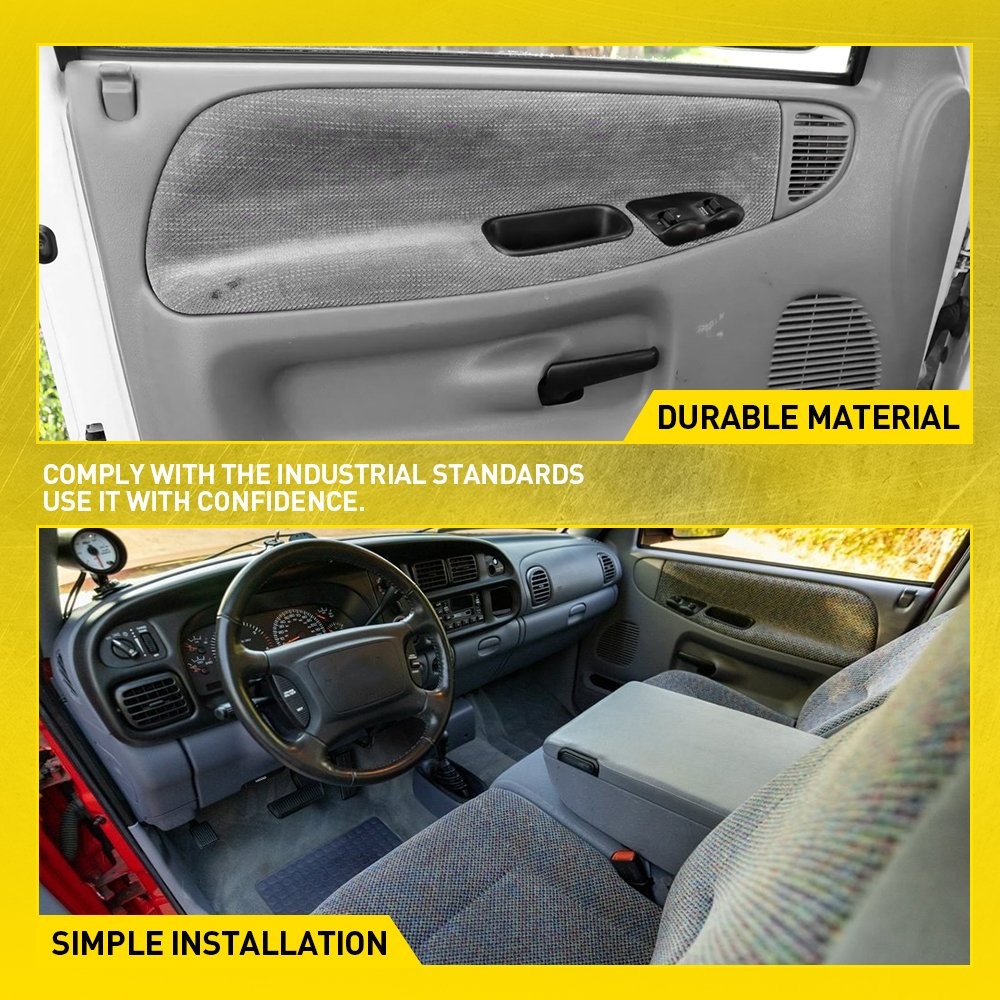 2X Front Door Pull Handle Cup Panel Armrest Cups For Dodge Ram 1500 2500 3500