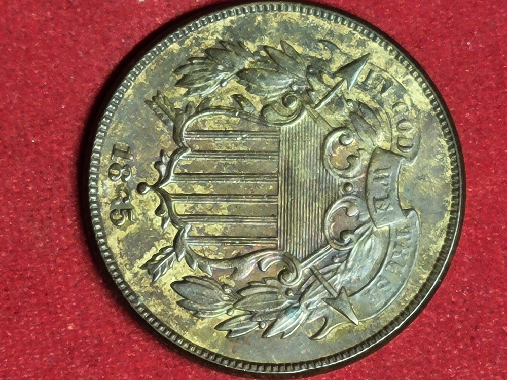 1865 2 cent piece DDO-Reverse