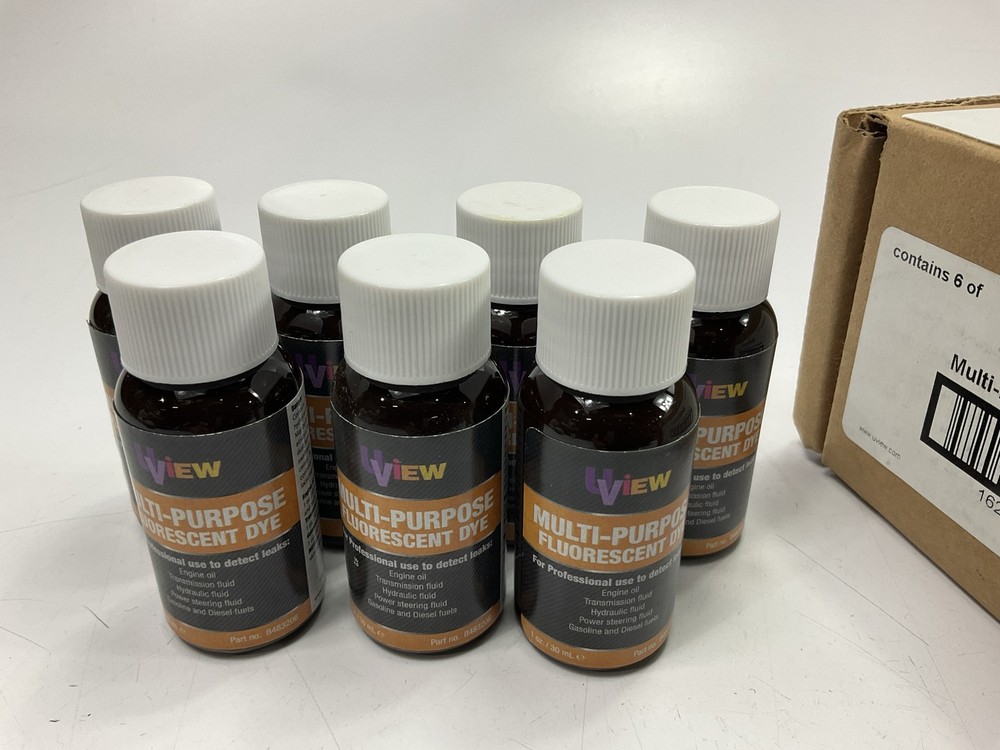 (7) X 1oz - UVIEW B483206 Multi-Purpose Leak Detection Dye Bottles