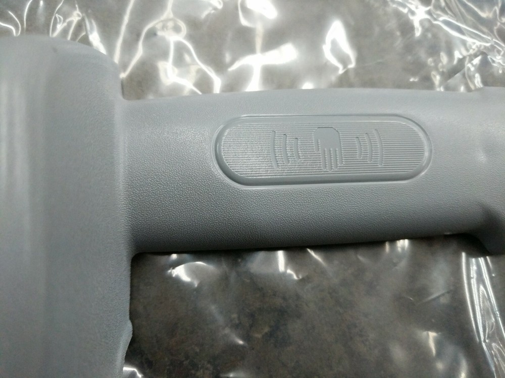 Plastic grey upper handle cover 9100002000. Fits Nilfisk Advance SC250