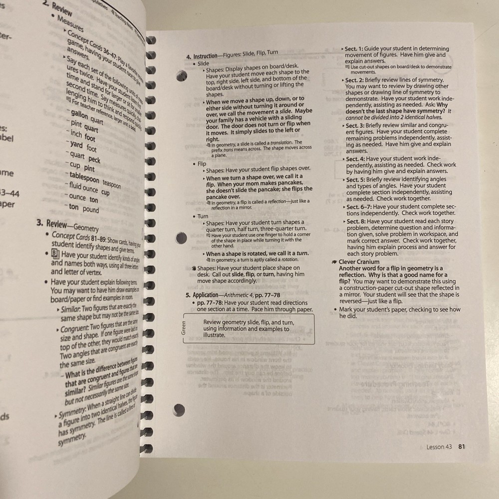 Abeka Arithmetic 4 Lesson Plans