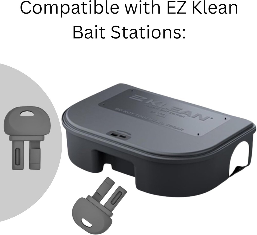 Durable Replacement Key for EZ Klean Rat Bait Stations & Exterminator's Choice