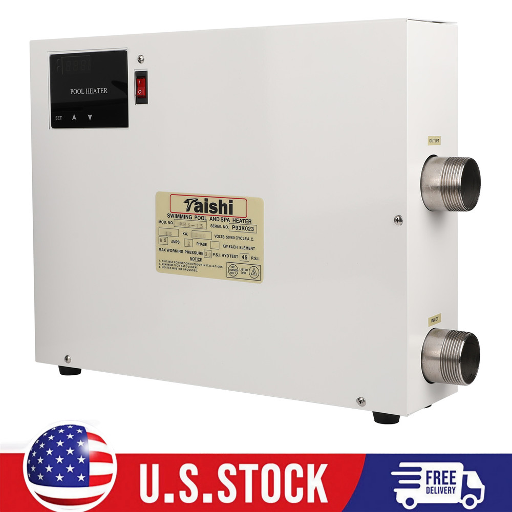 15KW Water Thermostat Heater for Swimming Pool Pond & SPA Electric Water Heater