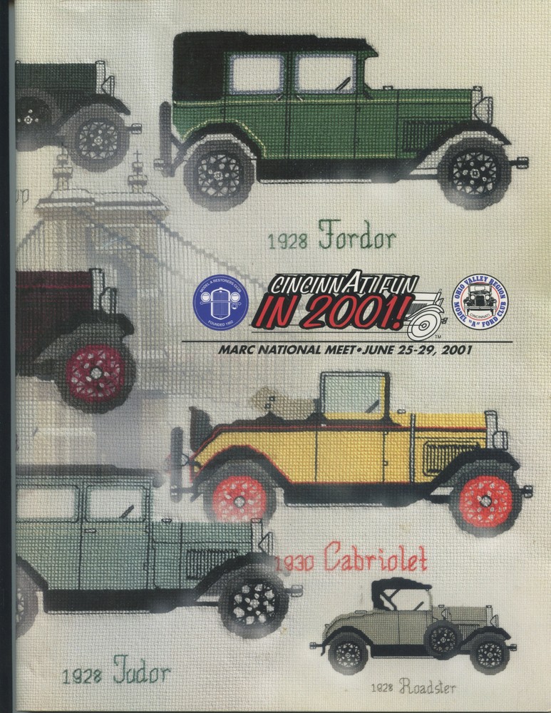 2001 "MODEL A RESTORERS CLUB" NATIONAL MEET PROGRAM (MARC, CINCINNATI, 80 PAGES)