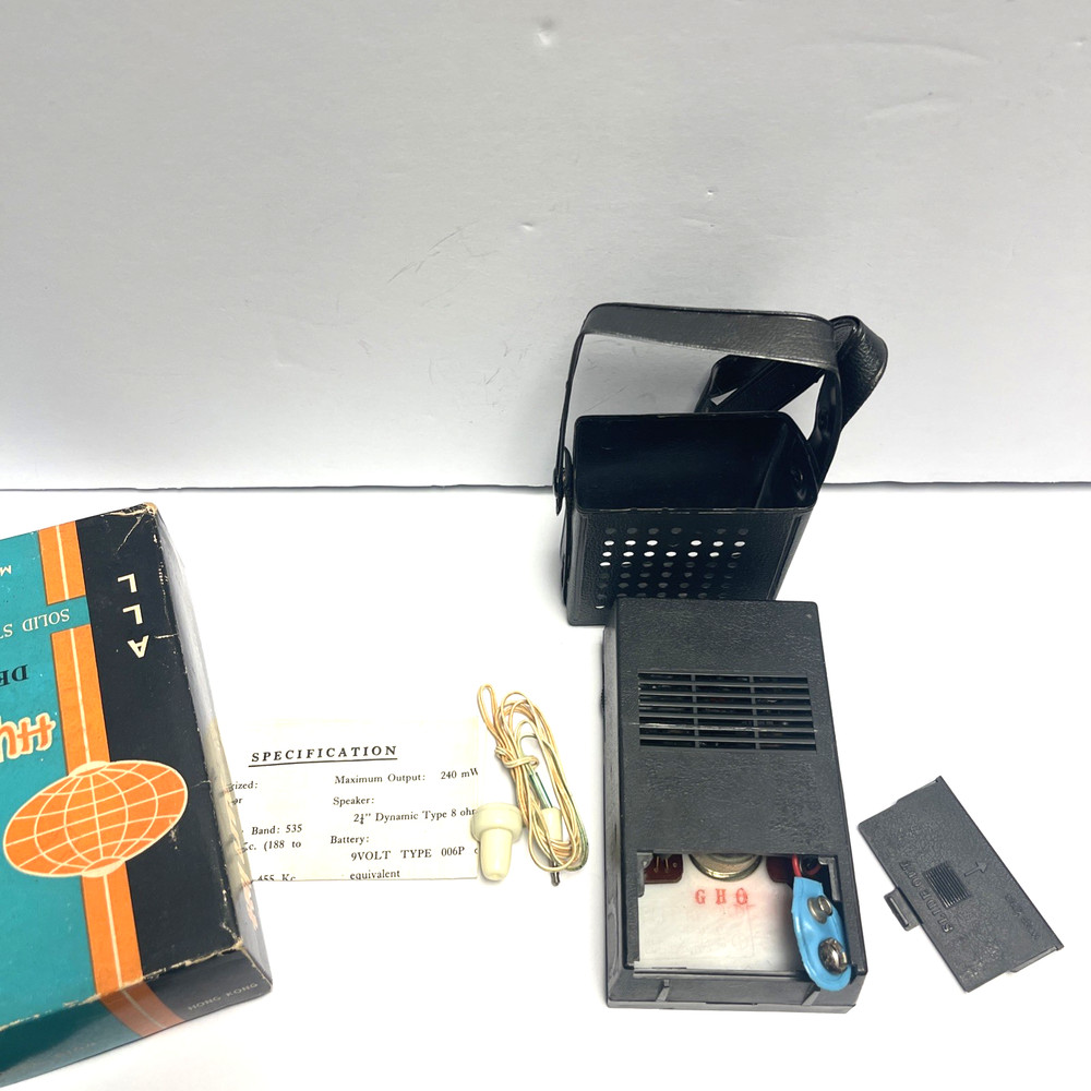 1950's HY LITE DE-LUXE SOLID STATE RADIO MODEL E 164 IN ORIGINAL BOX