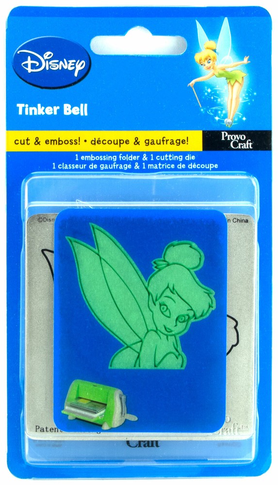 Provo Craft Cuttlebug Disney Cutting Die & Embossing Folder Tinker Bell