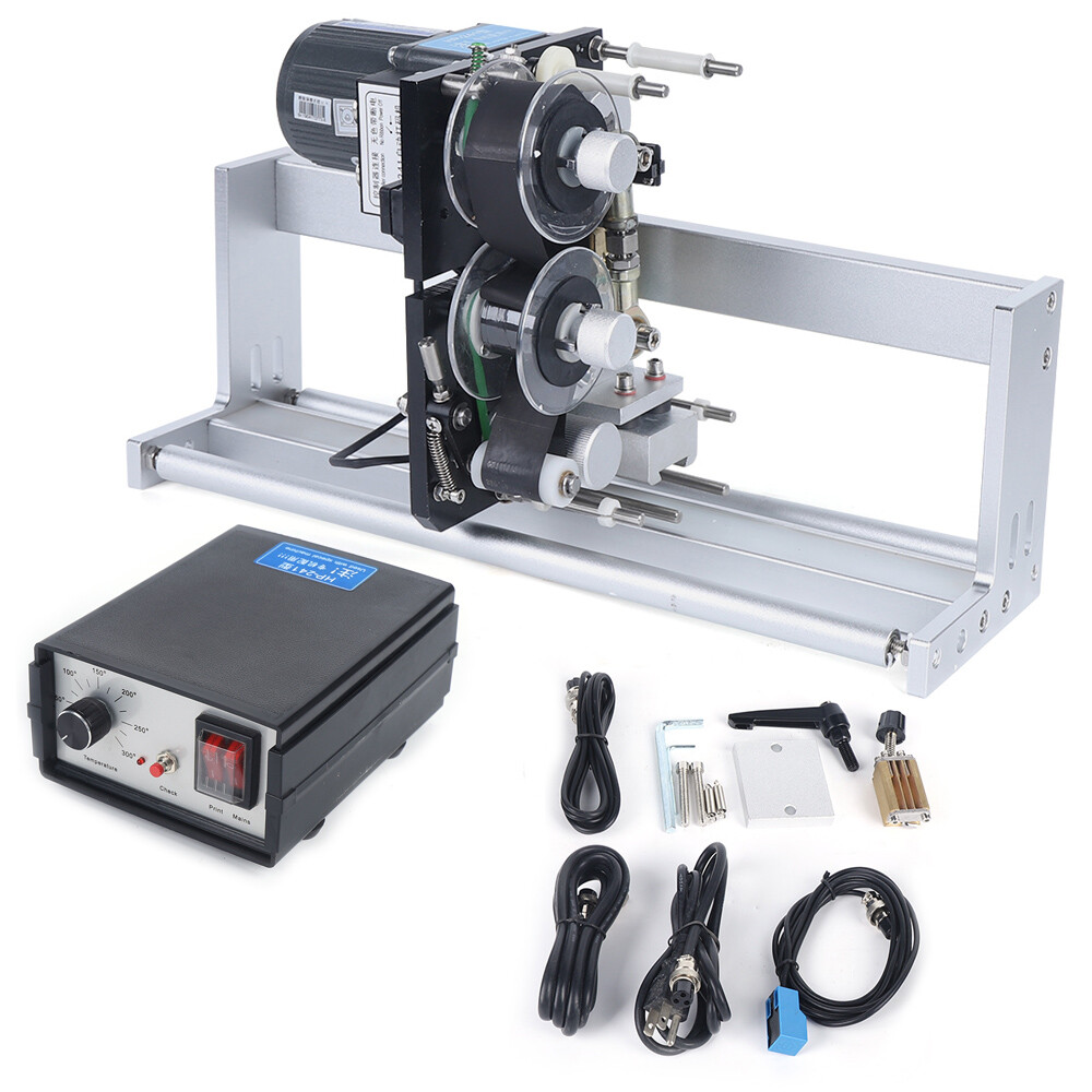 Automatic Coding Machine Ribbon Printer Hot Stamp Coder Date Batch Number 110V