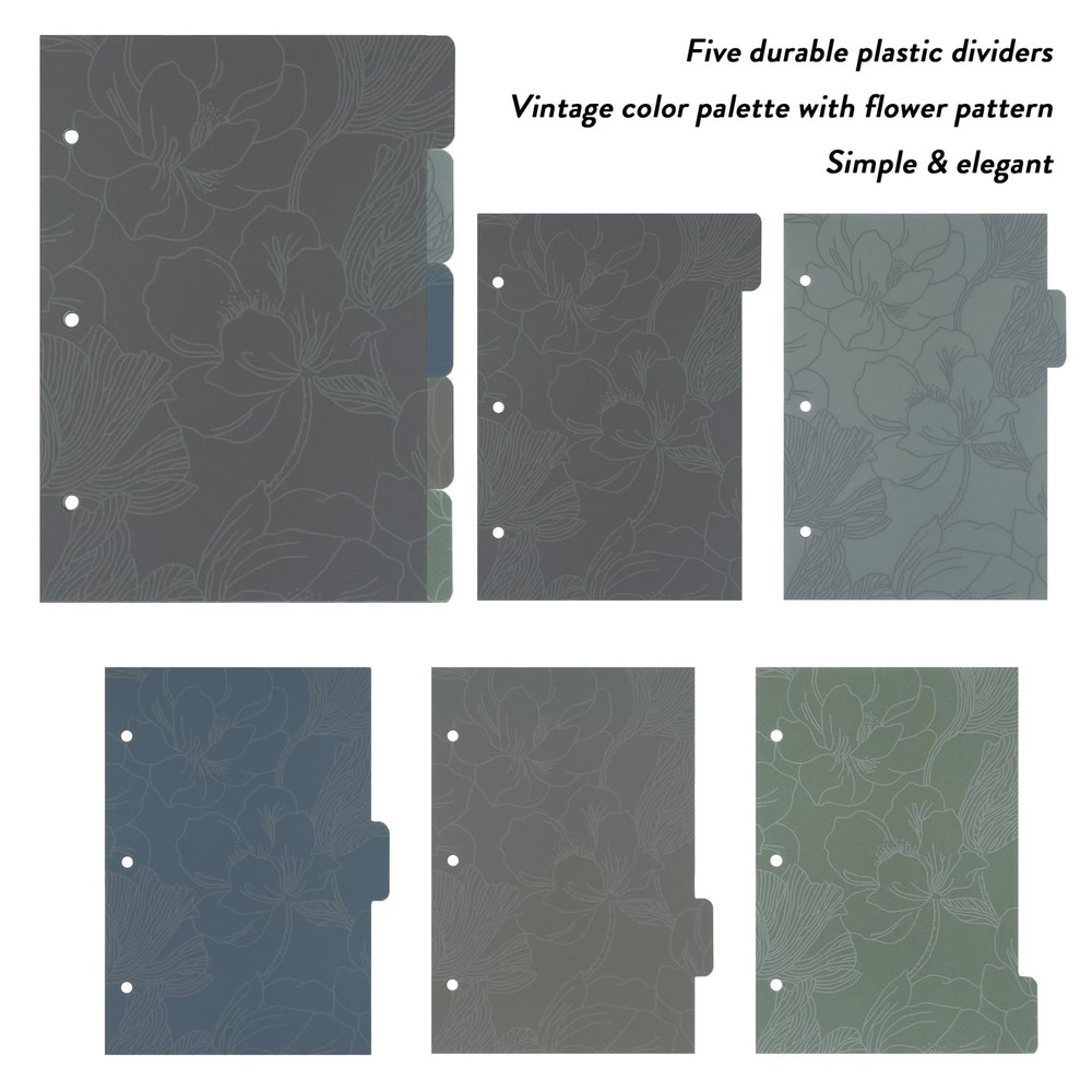 Metrubyone 180+28 Mini 3 Ring Binder 3 ring binder paper, Earthy Colors