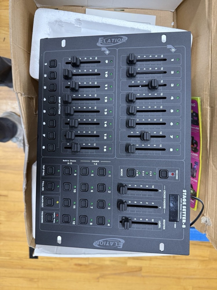 Elation Stage Setter 8 16CH DMX Lighting Controller Console.