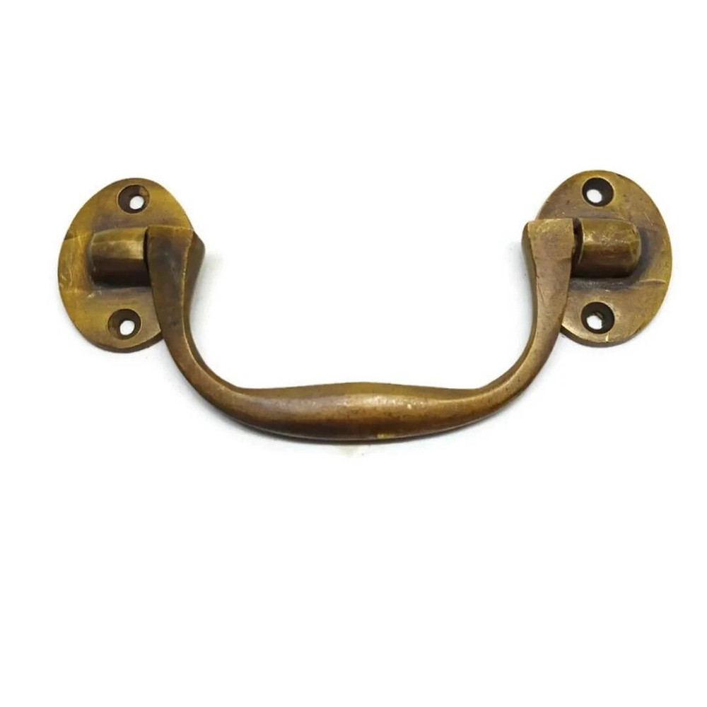 2 solid brass 5 " inches medium sea chest Box Handle 12.5 cm heavy strong Pulls