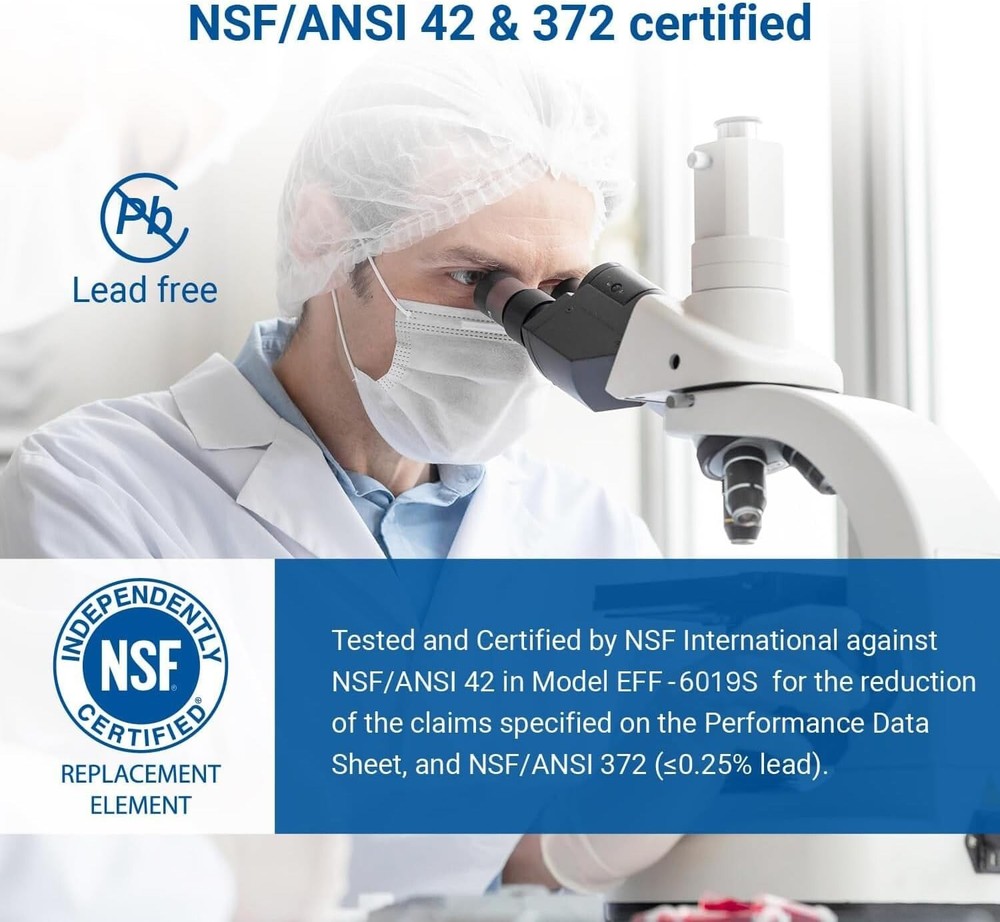 (5Pack) Maxblue Refrigerator Water Filter, Replacement for GE® RPWFE (With Chip)