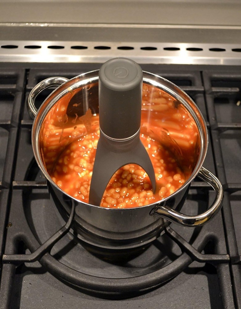 Cordless Automatic Stirrer with 3 Speed Settings - Effortless Kitchen Helper