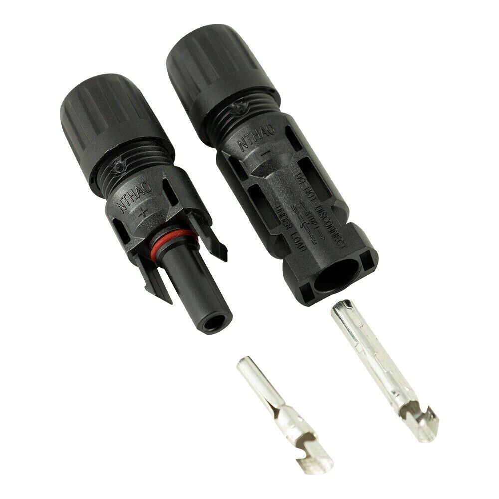 20Pcs Solar Cable Connectors 4mm-6mm 30Amp Waterproof Solar Panel Wire Joiners