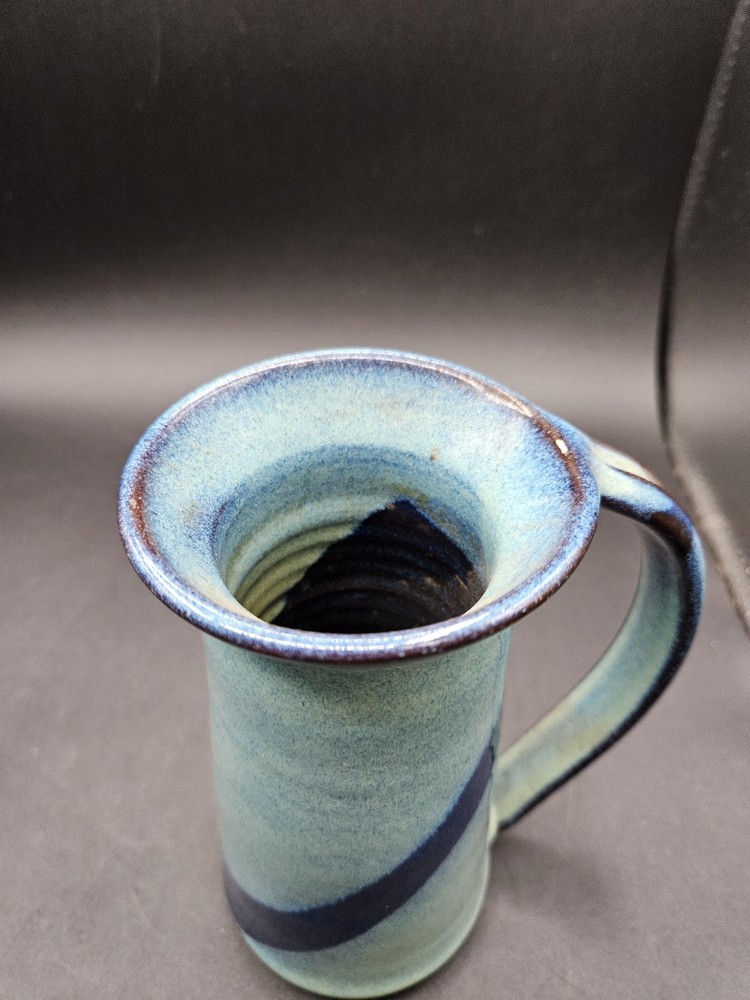 VTG. Ceramic Pottery Glazed Pitcher Signed