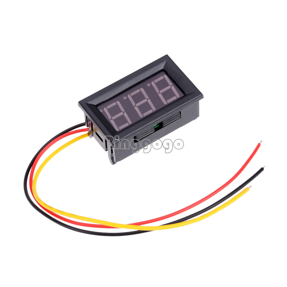 New Mini Digital Voltmeter 0-99.9V Blue LED Vehicles Motor Voltage Panel Meter