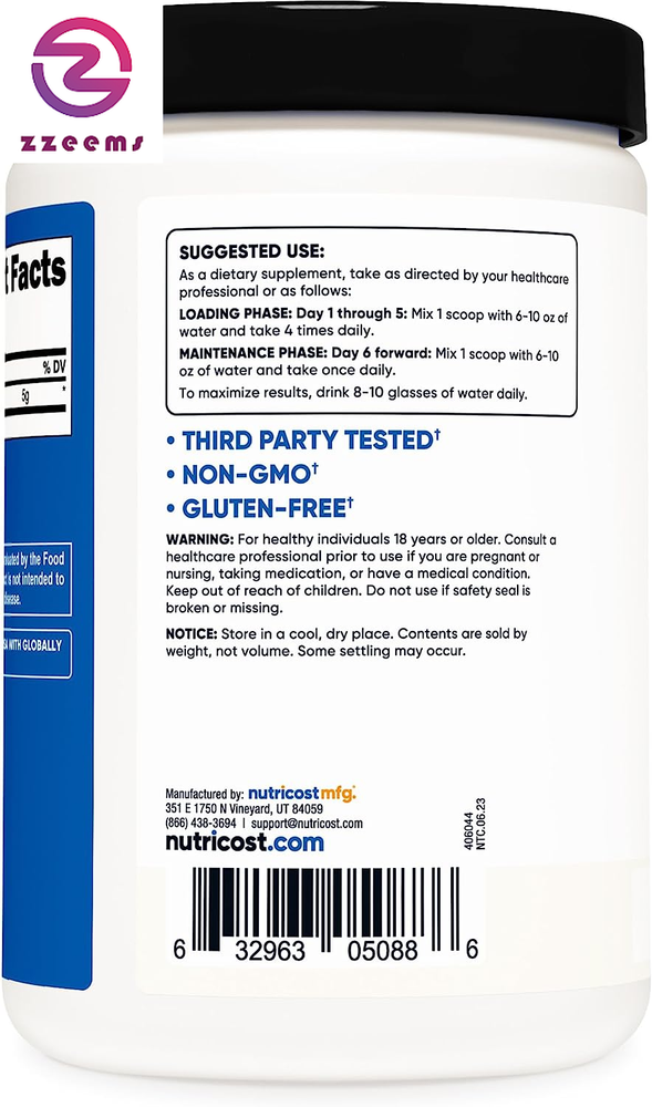 Creatine Monohydrate Micronized Powder 500G, 5000Mg per Serv (5G) - Micronized C