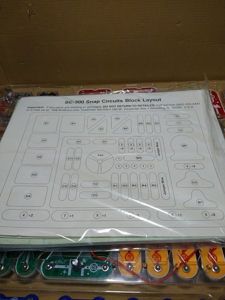 Elenco Snap Circuits SC300 Electronics Kit