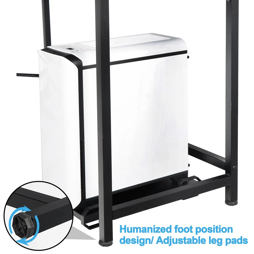 L-Shaped Desk Corner Computer Gaming Work Table Workstation Office Black 66"