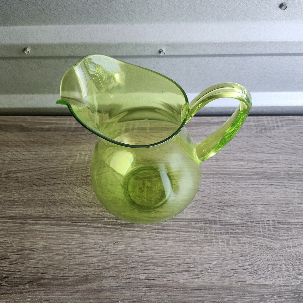 Clear Green Plastic 10" Pictcher