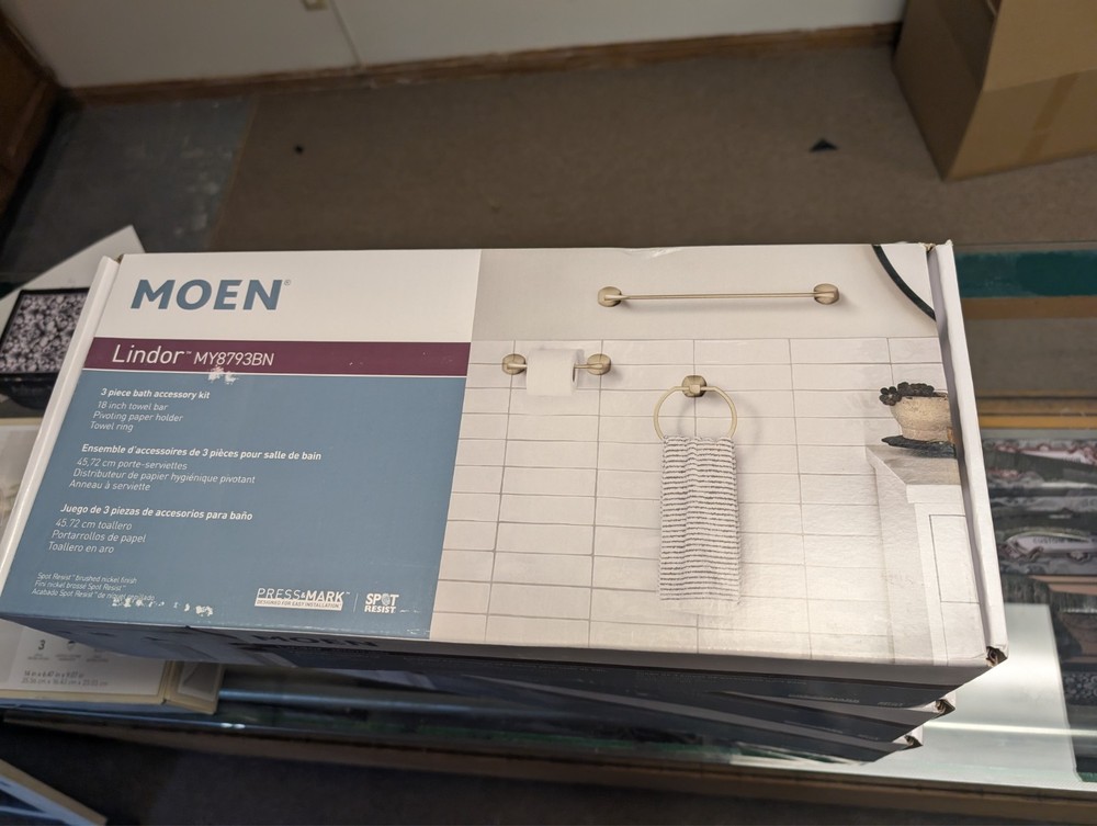 Moen Bathroom Kit Accessory - Silver, 3 Pieces