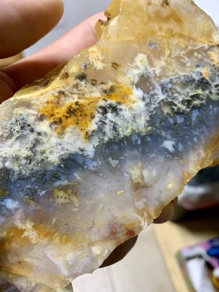 Graveyard Point Plume Agate With Copper Inclusions