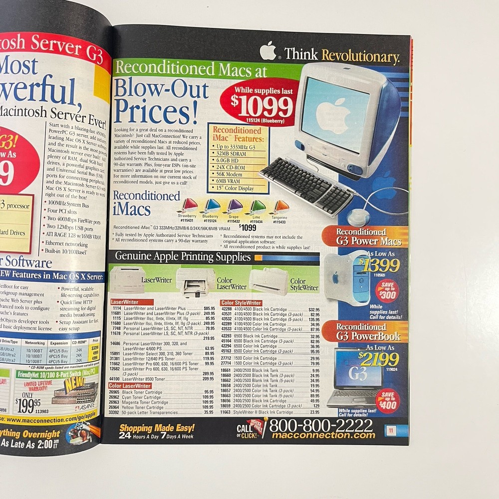 VTG Mac Connect Computer Catalog 90’s Tech Silicon Valley Retro Games Laptops