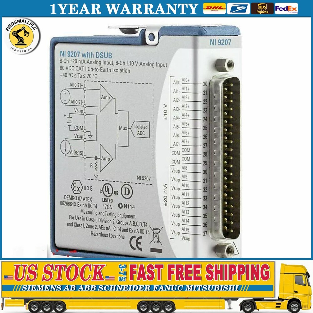 NEW National Instruments NI 9207 NI-9207 Analog Input Module