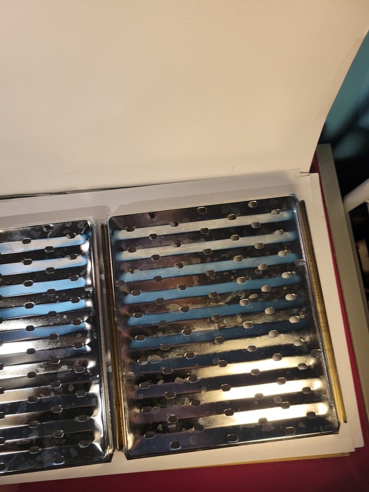 Set of Two Metal Drip Trays