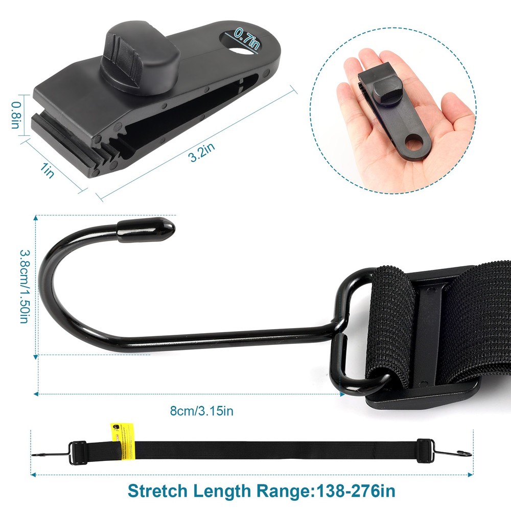 Car Boat Cover Tie-Down Gust Strap Wind Protector Resistant Universal Windproof
