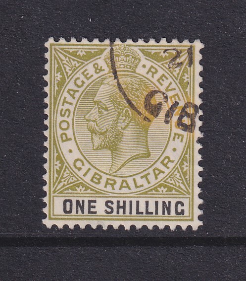 Gibraltar, Scott 84 (SG 102), used