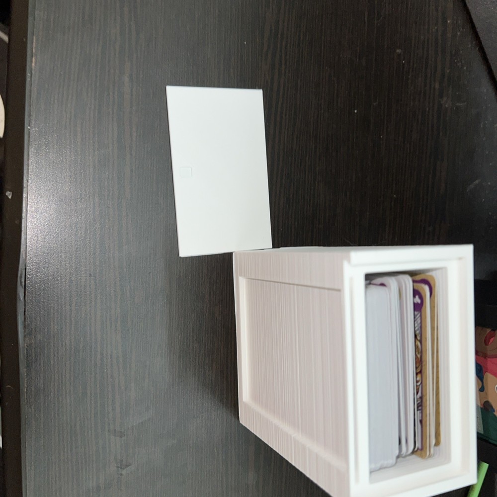 3D Printed Deck Boxes. 60 Card Or Commander Size Decks With Front Face Card Spot