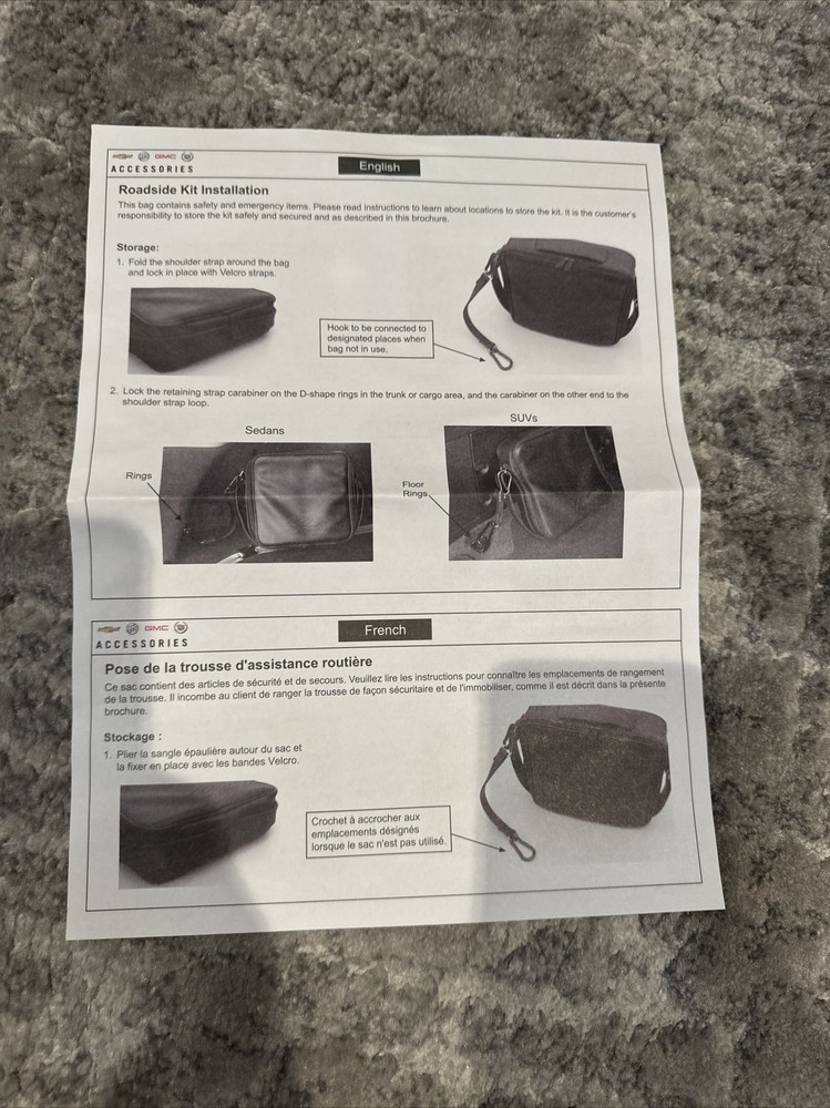 Cadillac Roadside Kit