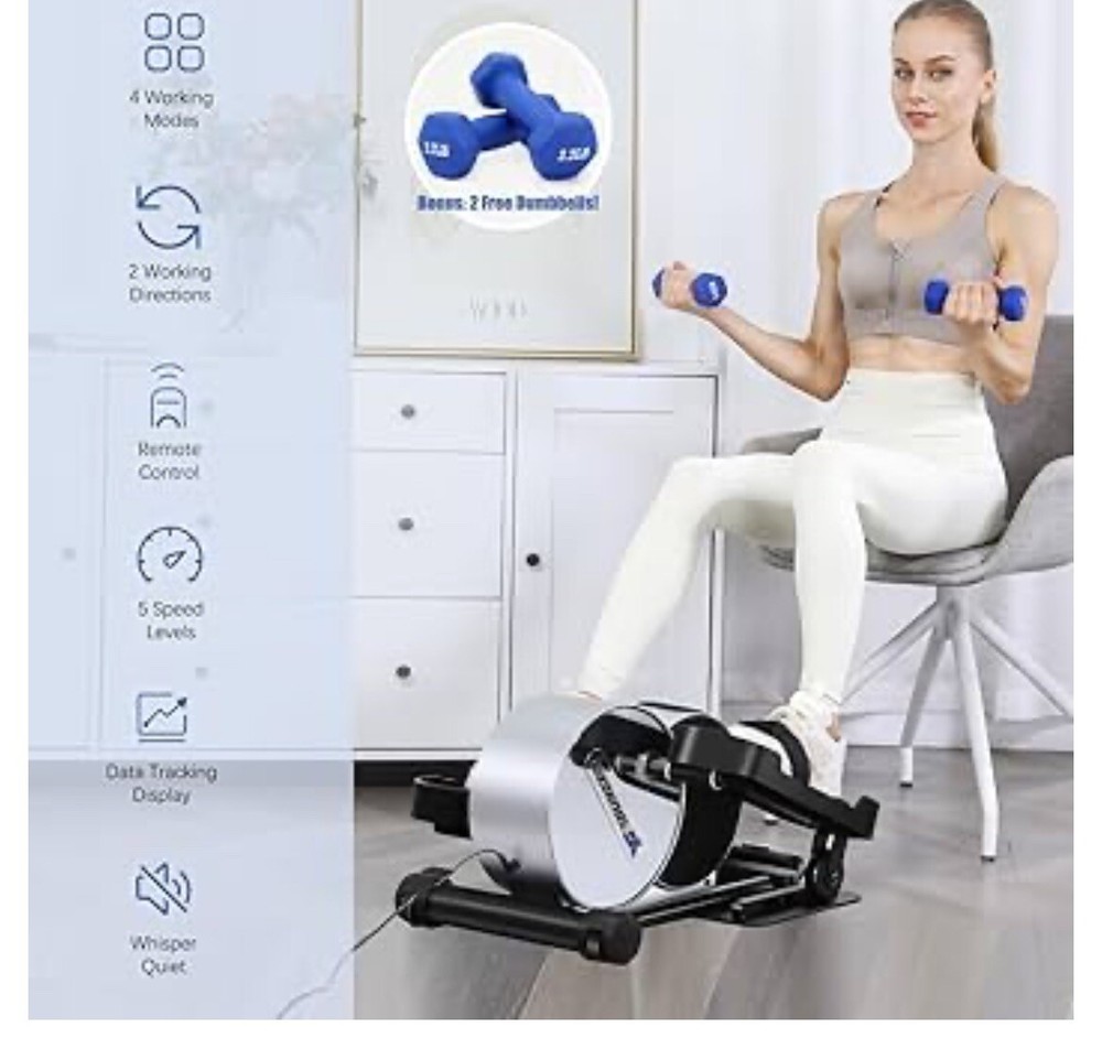 Under Desk Elliptical Machine, Electric Leg Exerciser