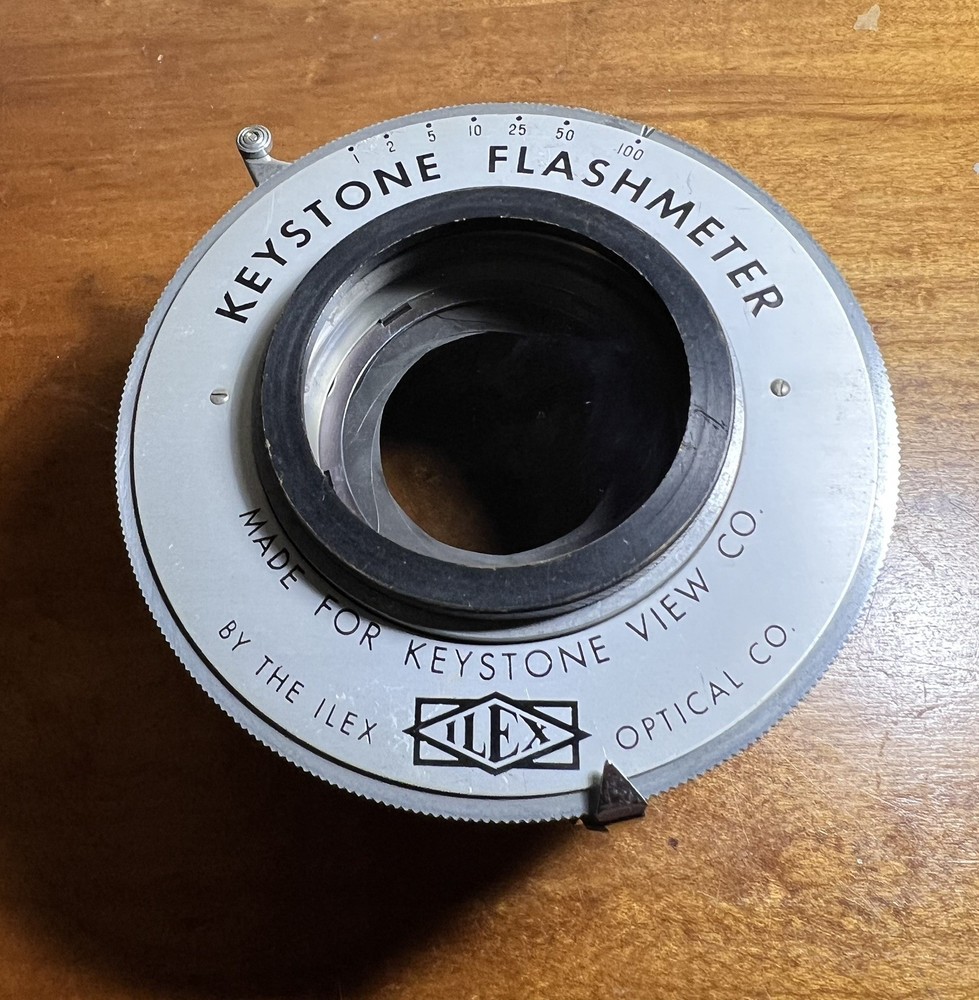 Vintage Ilex Shutter Keystone Flashmeter large format Thread Diameter 58 mm