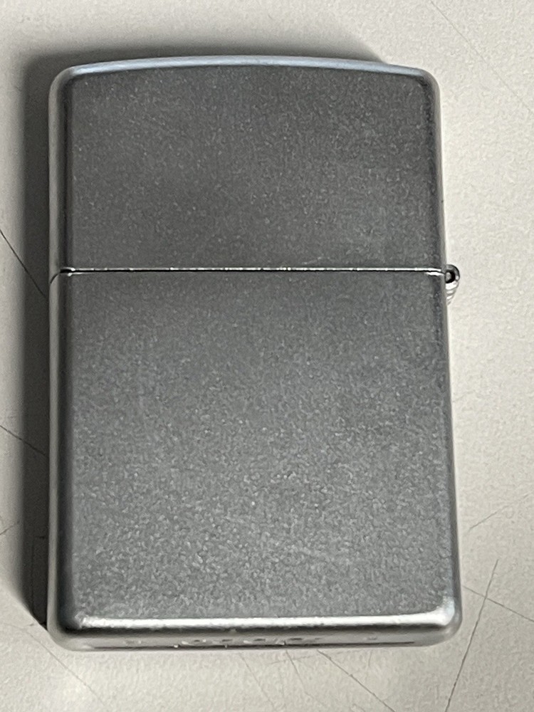 ZIPPO 2012 HERRINGBONE DESIGN SATIN CHROME LIGHTER UNFIRED IN BOX A146