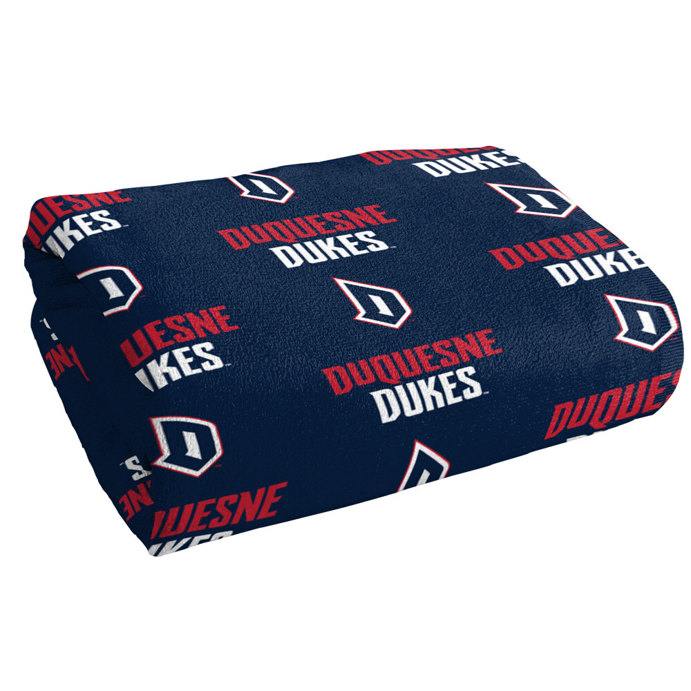 Duquesne University Beach Towel/Bath Towel, 30"x60" Logo Pattern