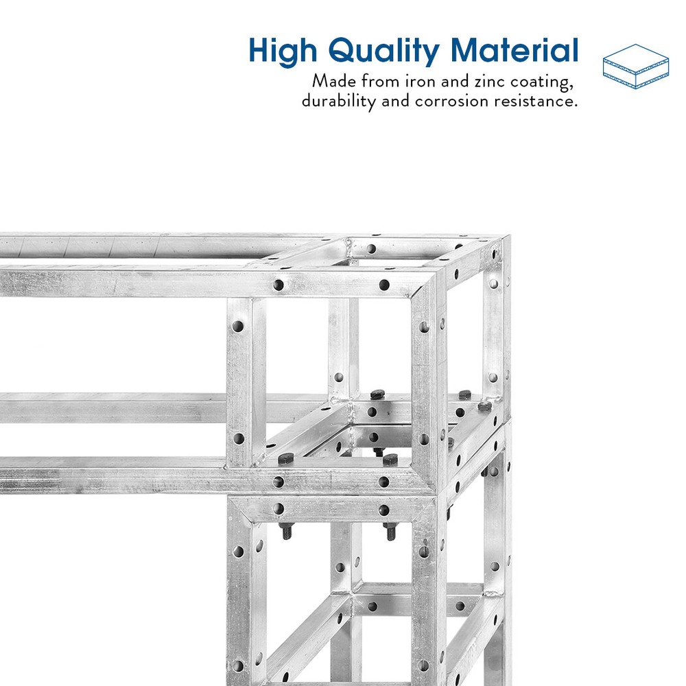 Solid Aluminum DJ Lighting Truss Frame Dual Totem Bolted Truss System for Stage