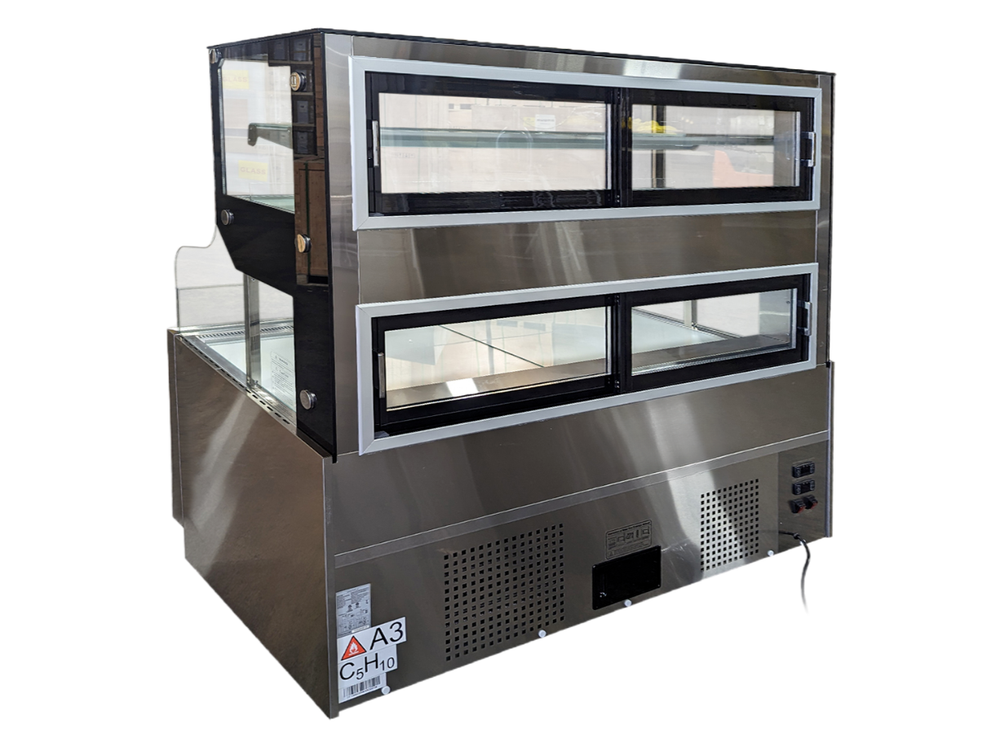 59" W Open Air Cooler Display Case Grab & Go Merchandiser Refrigerator NSF