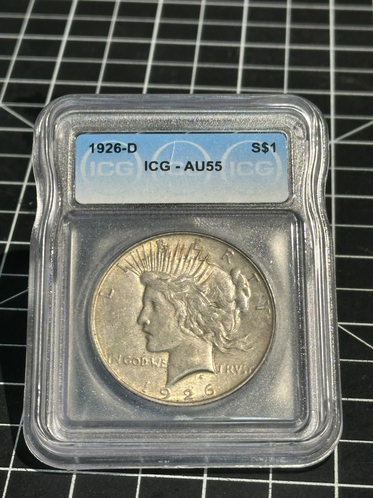1926-D Peace Dollar $1 ICG AU55