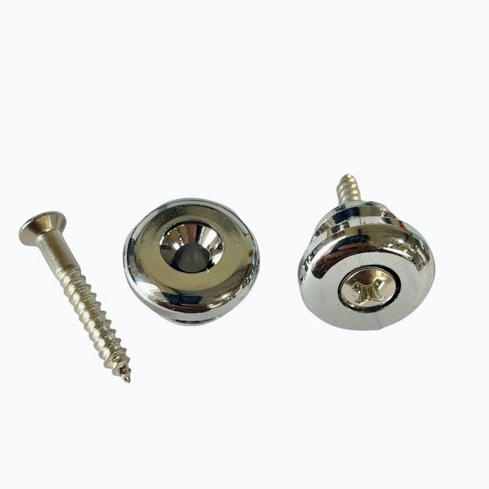 Allparts Oversized Strap Buttons Chrome