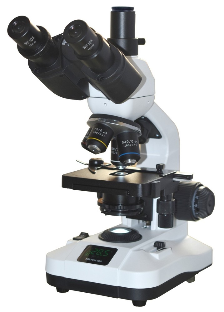 2500x Trinocular Medical Lab Microscope with 9” 4K Camera Imaging & LCD Display