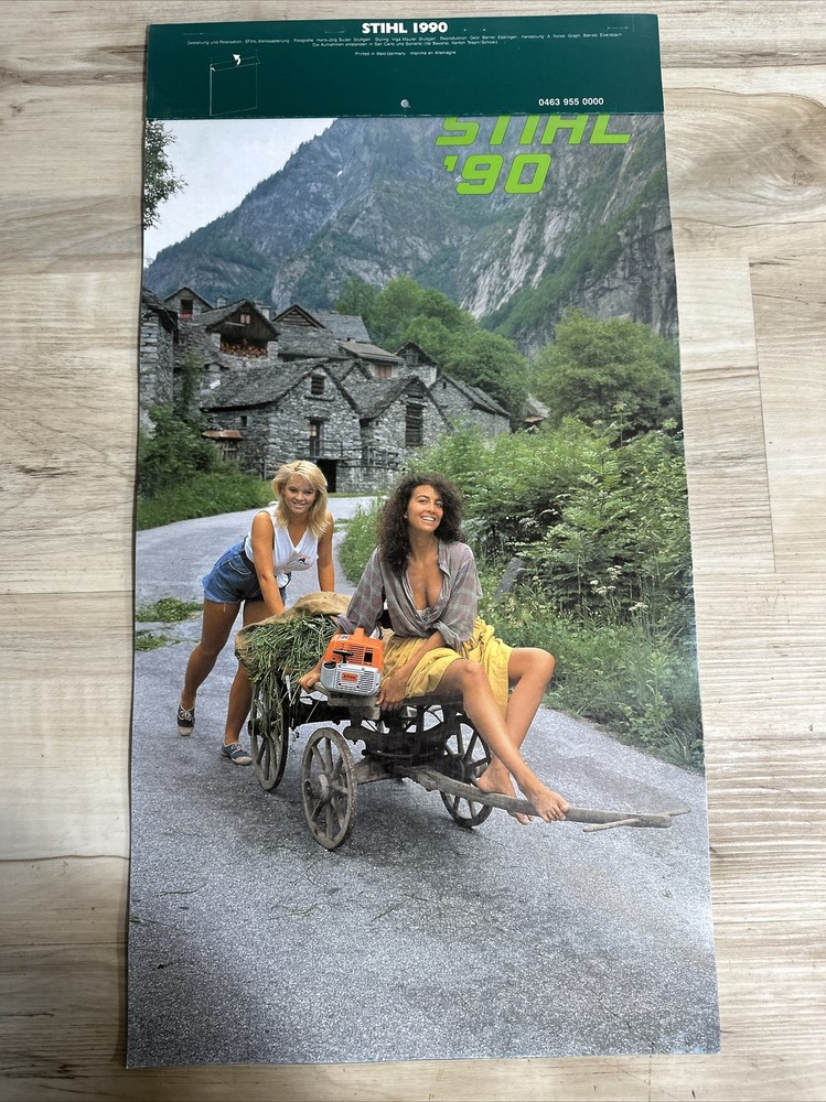 Stihl 1990 Calendar Complete NOS