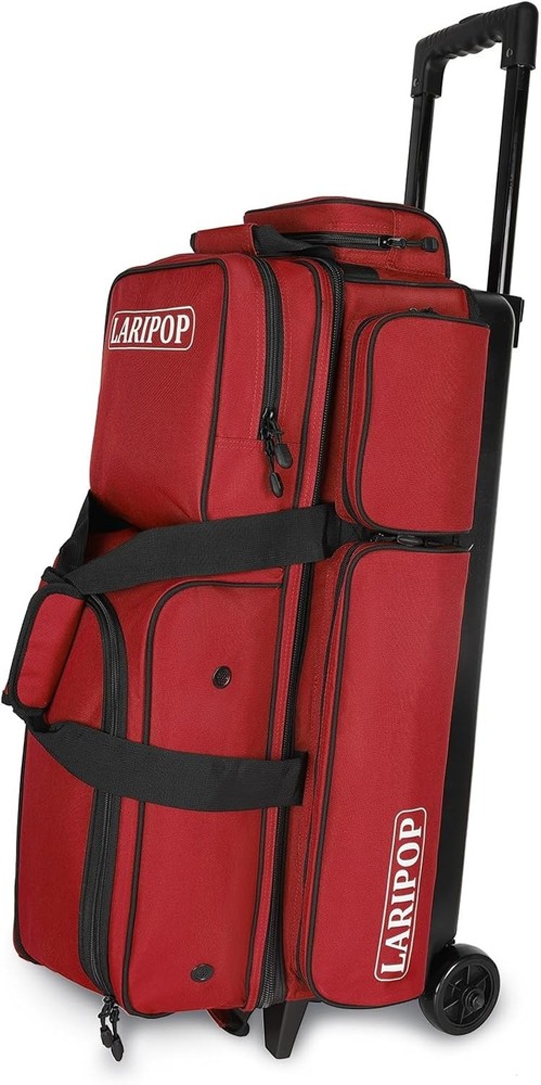 Professional 3 Ball Bowling Bag with Padded Compartments