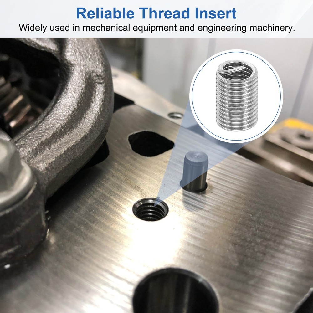 20pcs Wire Thread Inserts 3/8-16 UNC 2.5D 23.8mm Helical Threaded Sleeve