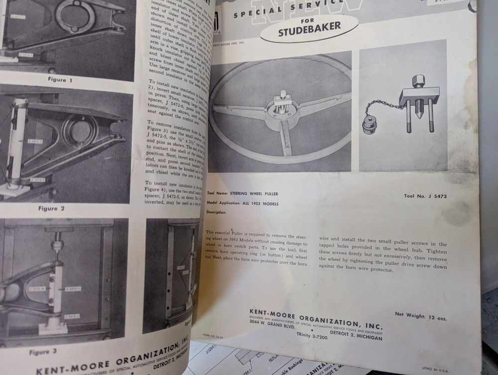 Studebaker Accessory Repair Tools Flyer