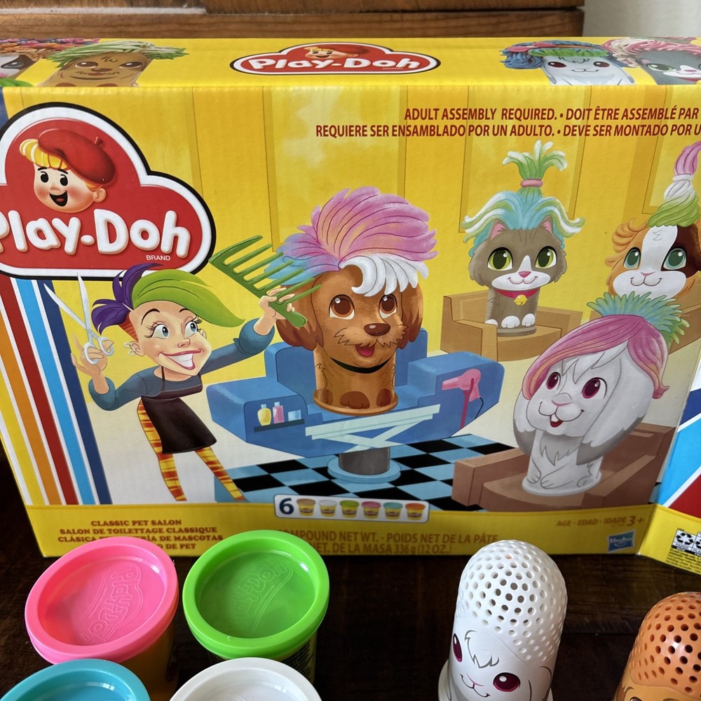 Play Doh Sets 2x Shape And Learn Classic Pet Salon Open