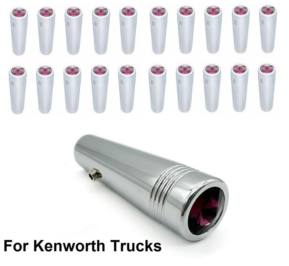 (Set/20) For Kenworth Purple Toggle Switch Extension 2-1/4" Long, Chrome Metal