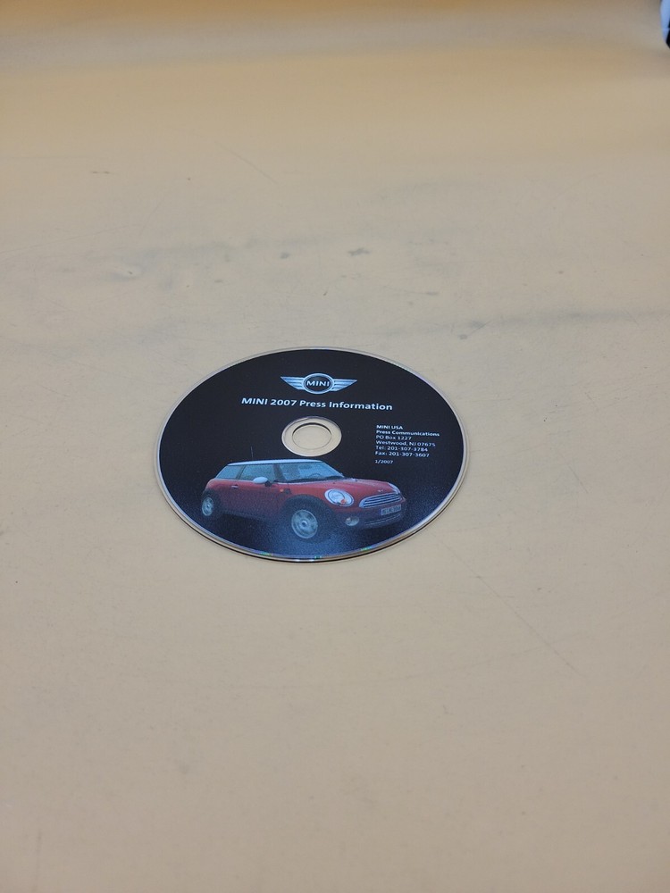 2007 MINICOOPER USA MEDIA PRESS INFORMATION RELEASE CONTENT CD ROM ONLY