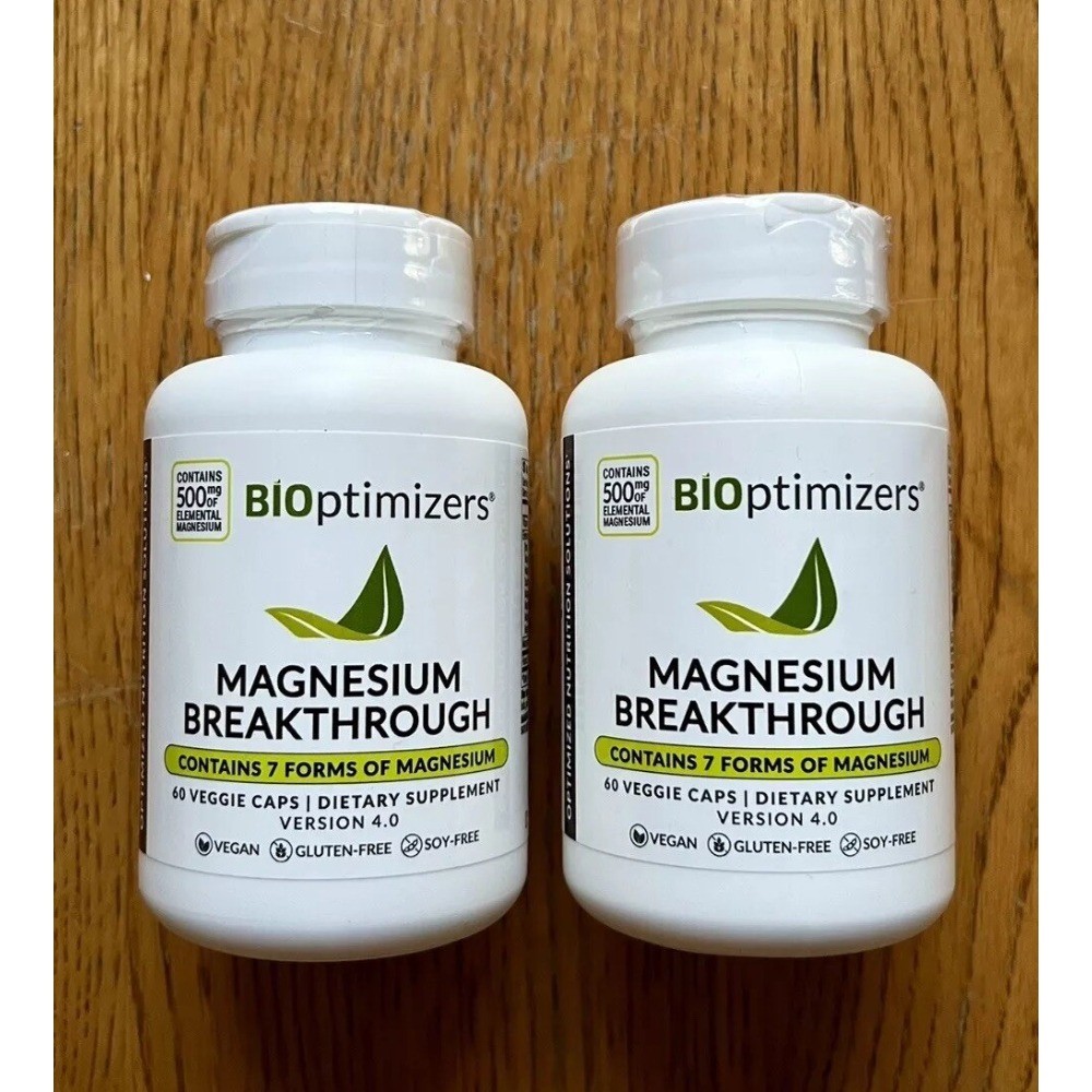 Bioptimizers Magnesium Breakthrough all 7 essential forms, 60 capsules - 2 pack